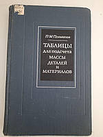 П. М. Поливанов. Таблицы для подсчета веса деталей и материалов. 1961 год
