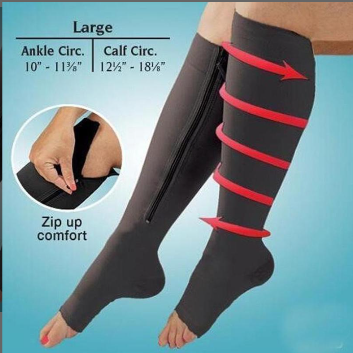 Лечебные компрессионные гольфы от варикоза Zip Sox (Зип Сокс) со змейкой BR00040 - фото 4 - id-p289889553