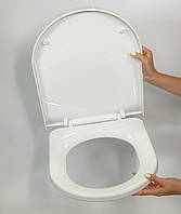 Крышка для унитаза из термопласта Inci 0336, Овальное туалетное сиденье с антибактериальным покрытием