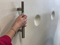 Ручка-скоба дверная для установки на все виды дверей прочная металлическая длиной 40см Ø32мм