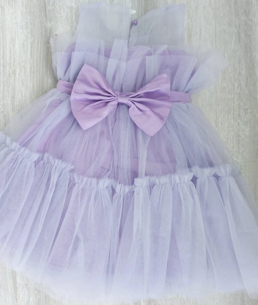 Детское нарядное платье с фатином на девочку фиолетовое (ID#1759381828 ...