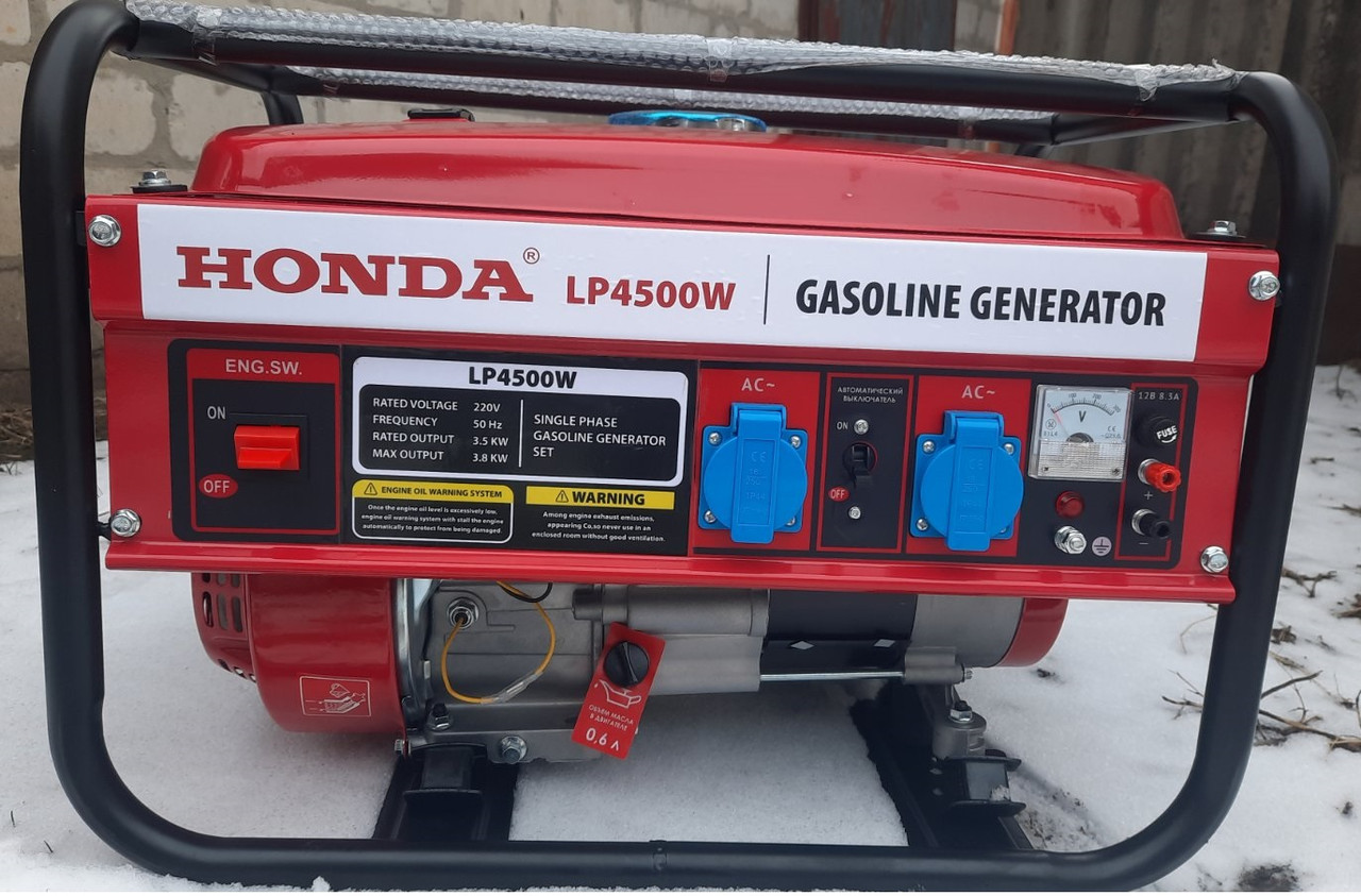 Электрогенератор газ, бензин 4,5 кВт Honda 4500W: продажа, цена в ...