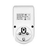 Електронний тижневий таймер у розетку Al-06g, фото 2
