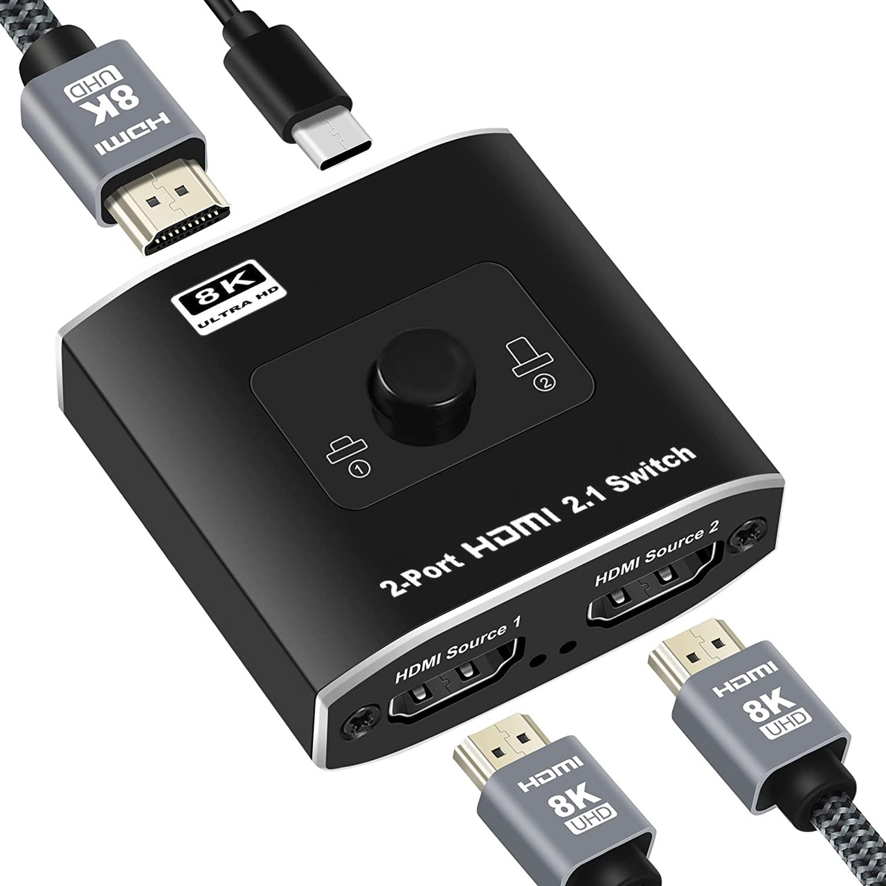 HDMI переключатель на 2 канала Addap HVS-09 | Switch: двухпортовый свитч с поддержкой 8K / 60Hz - фото 3 - id-p1759389799