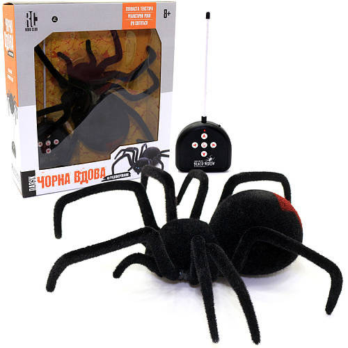 Паук 2 вида на радиоуправлении, Тарантул, Черная вдова, светится в ...