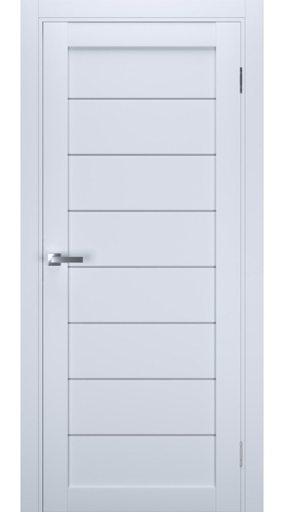 Двері колекції "UD" модель 1 ПГ Білий (з вставкою зі скла)