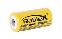 Акумуляторна батарейка 16340 Rablex RCR-123A (16340/17335) 800mAh 3,7V Li-Ion