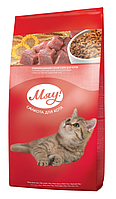 Сбалансированный сухой корм Мяу! для взрослых кошек с индейкой и садовой травой 14 кг