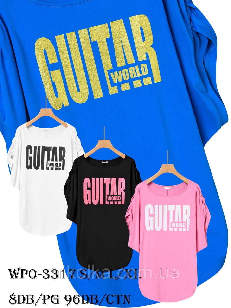 Жіночі туніки оптом Glo-story, S-XL рр., арт. WPO-3317, фото 1