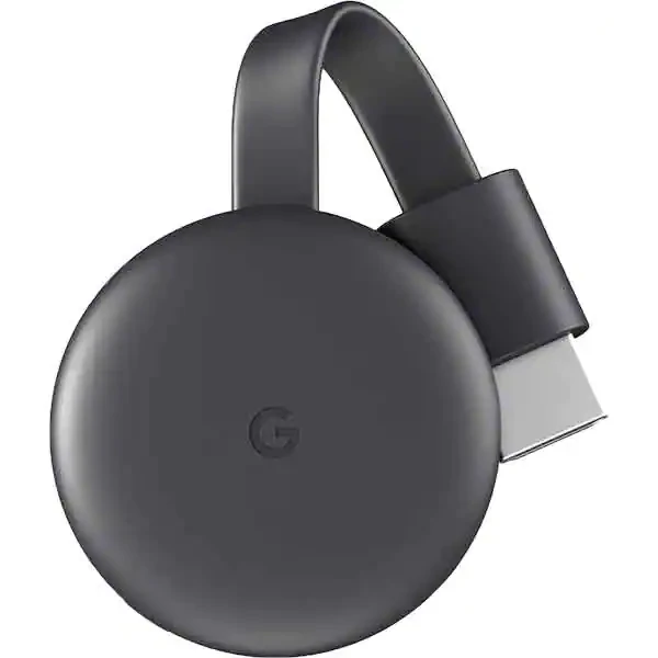 Медіаплеєр Google Chromecast 3, Full HD, Wi-Fi, чорний - фото 2 - id-p1759418891