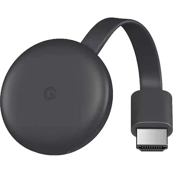 Медіаплеєр Google Chromecast 3, Full HD, Wi-Fi, чорний - фото 1 - id-p1759418891