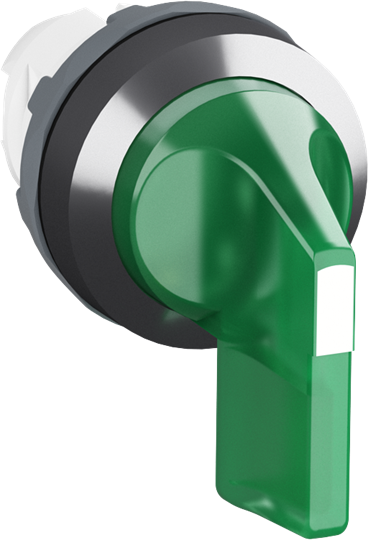 Селекторний перемикач ABB M3SS4-21G 3-поз. зелений з підсвічуванням (1SFA611213R2102)