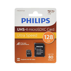 Карта пам'яті PHILIPS PHMSDM128GXC10U1 128 GB Micro SDXC Class 10 UHS-1