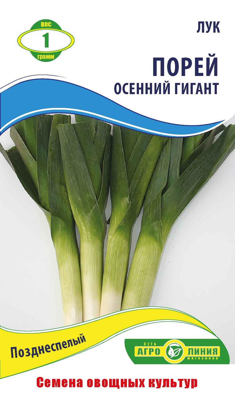 Насіння лука «Порей Осінній Гігант» 1 г