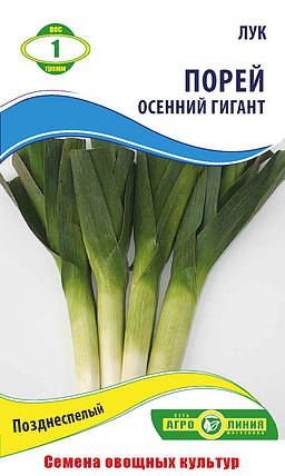 Насіння лука «Порей Осінній Гігант» 1 г, фото 1