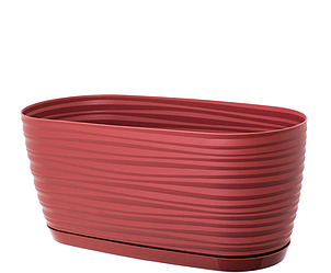 Кашпо Сахара 31 см з піддоном Марсала