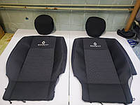 Чехлы на сиденье в авто, модельные, авточехлы RENAULT Sandero евросборка с 2015 г. Цельная спина