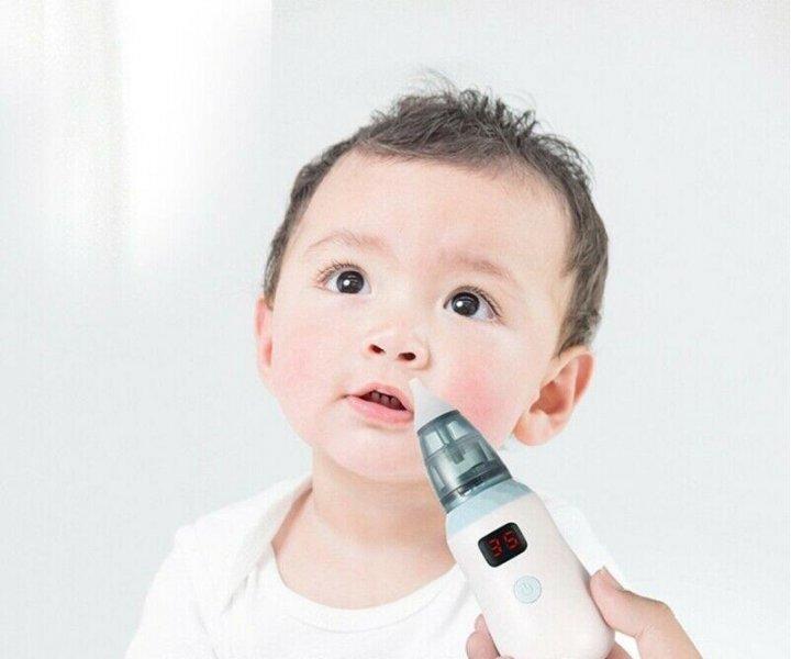 Аспіратор дитячий акумуляторний 2 в 1 BABY NOSE з LED дисплеєм та регулятором потужності 010380 Краща ціна