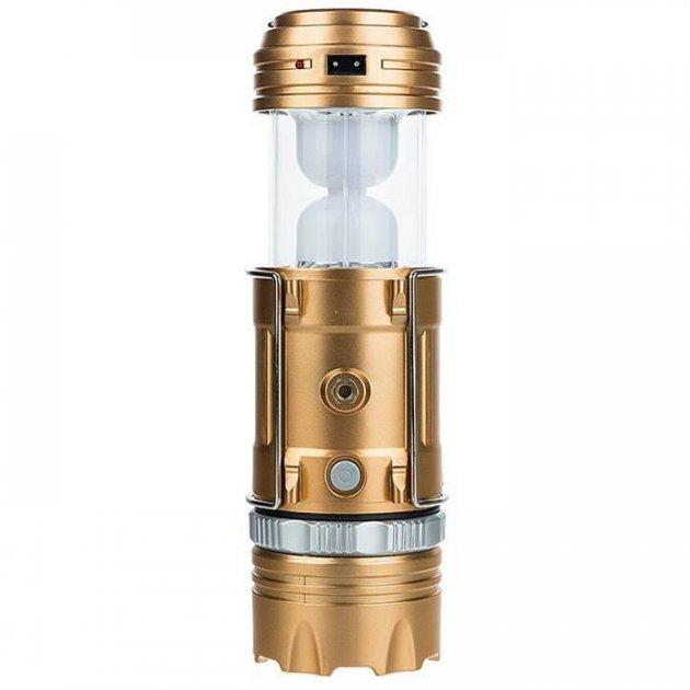 LED Лампа для кемпінгу HB-9688 з ліхтариком і сонячною панеллю 011827 Найкраща ціна