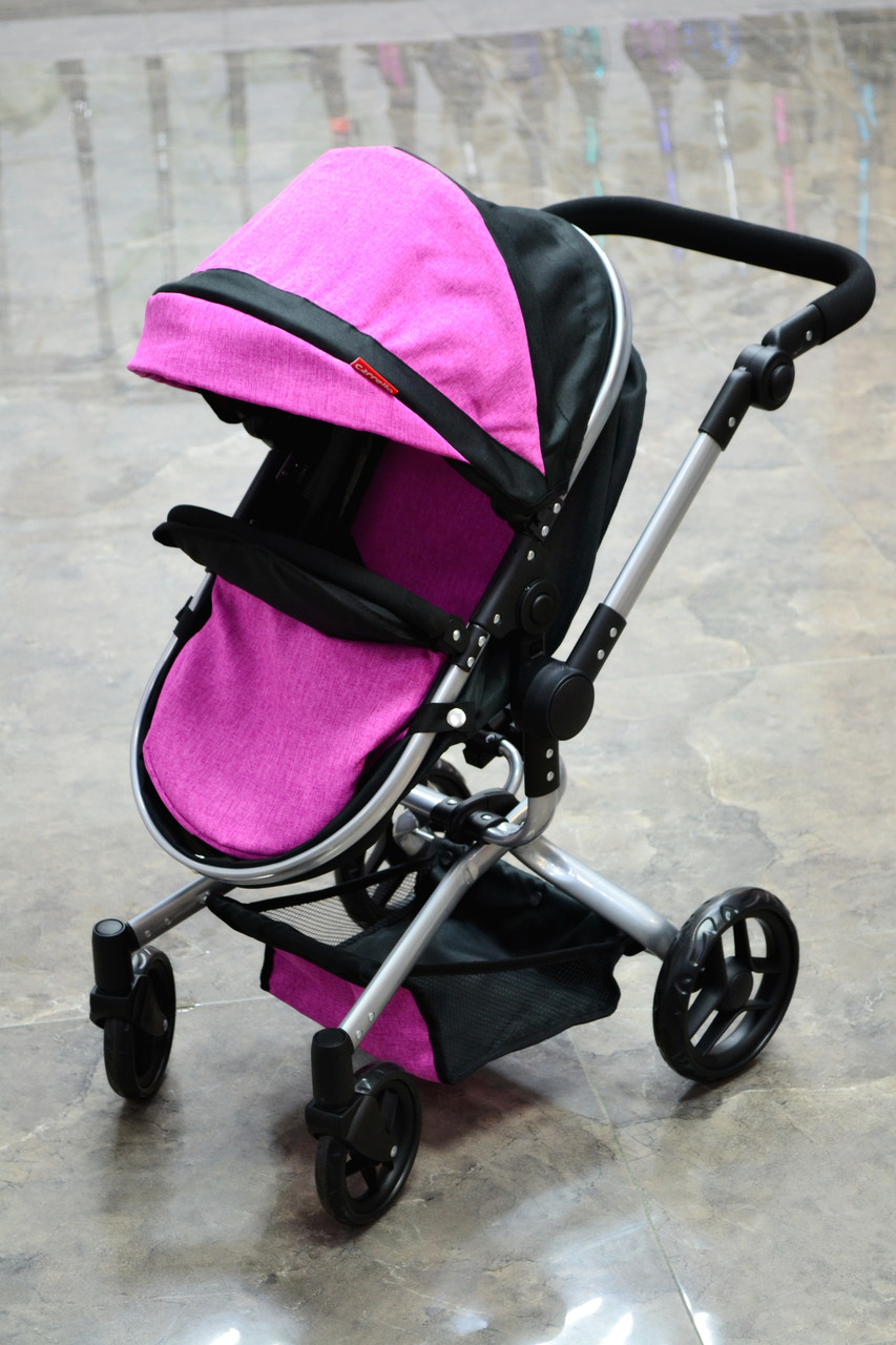Коляска для ляльок трансформер Сarrello Fortuna 9695 Rose Red