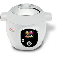 Мультиварка TEFAL Cook4Me+ CY851130, 6л, 1600Вт, 6 програм, додаток 150 рецептів, біло-сіра