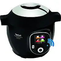 Мультиварка TEFAL Cook4Me+ Connect CY855830, 6л, 1600Вт, 6 програм, чорно-срібляста