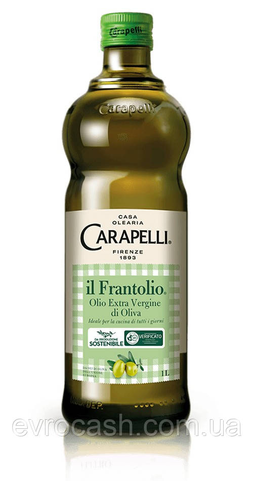 Олія оливкова Carapelli 1 л, фото 1