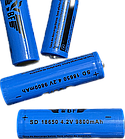 Акумуляторна батарейка багаторазова Li-ion 18650 4,2V 9800mAh BF, фото 7