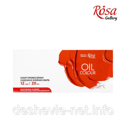 Набір олійних фарб 12х20мл ROSA Gallery, фото 1