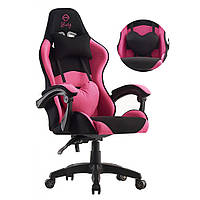Крісло геймерське Bonro Lady 806 чорно-рожеве ігрове комп’ютерне 42300097