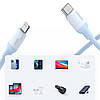 Кабель зарядний Lightning Ugreen Type-C to Lightning для швидкого заряджання 1 м Blue (US387), фото 7