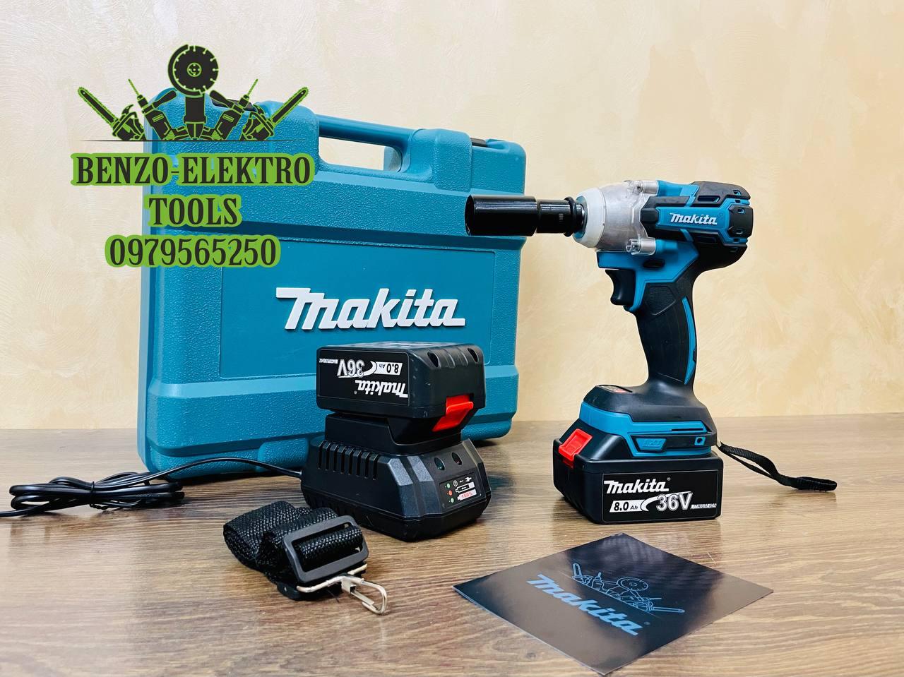 Акумуляторний гайковерт Makita DTW 475Nm (36V / 8Ah) Безщітковий