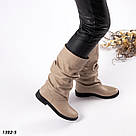 Жіночі бежеві чоботи зимові без змійки  36 р-р, фото 7