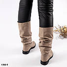 Жіночі бежеві чоботи зимові без змійки  36 р-р, фото 9