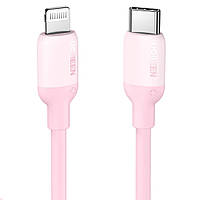 Кабель зарядный Lightning Ugreen Type-C to Lightning для быстрой зарядки 1 м Pink (US387)