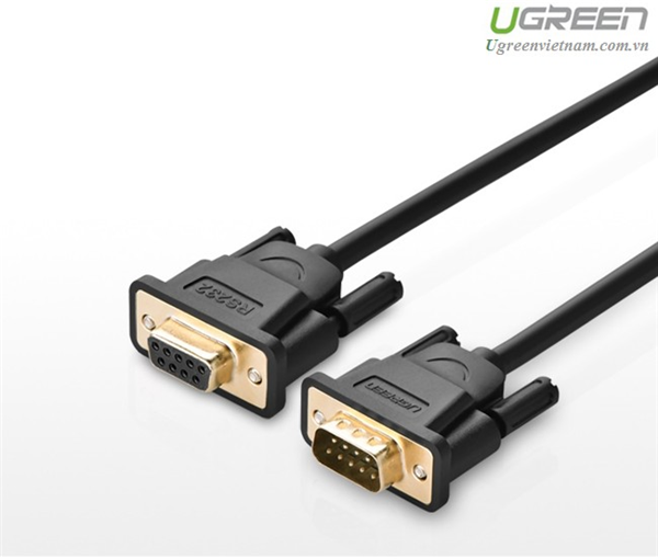Кабель Com-Com RS232 Ugreen для стандартов RS232/422/485 2m Black (DB101)