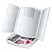 Косметичне дзеркало для потрійного макіяжу з підсвіткою LED My Foldaway Lighted Makeup Mirror M, фото 4