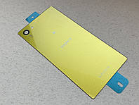 Sony Xperia Z5 Compact Yellow задняя крышка желтого цвета, стеклянная для ремонта