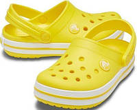 Crocs Crocband Clog Lemon/White  жіночі крокси жовті