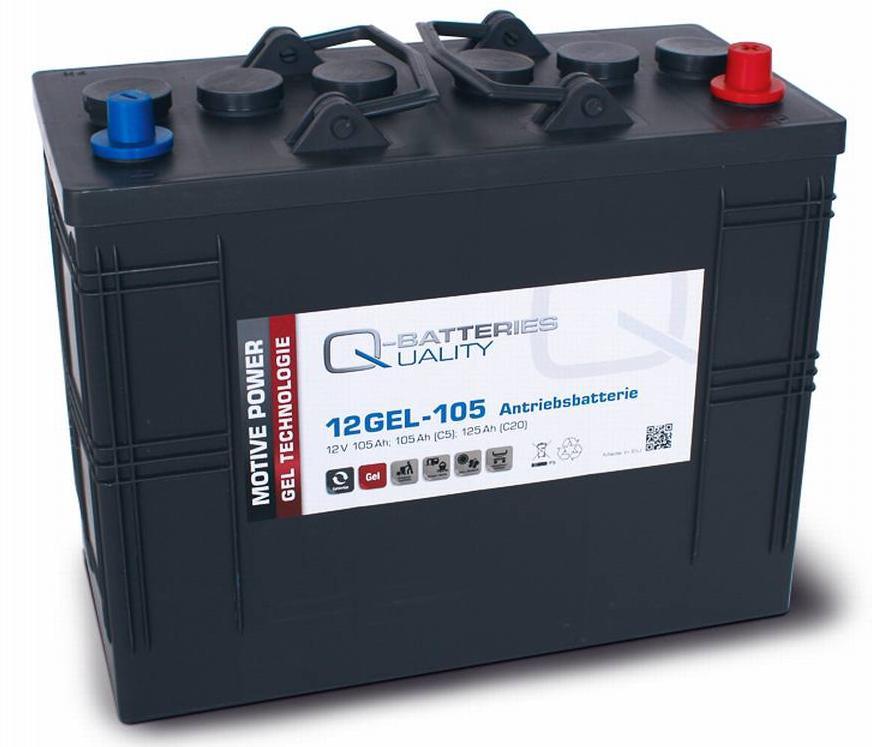 Гелевый Аккумулятор Q-Batteries GEL 12 GEL-105 12V 125Ah (C20) АКБ ...