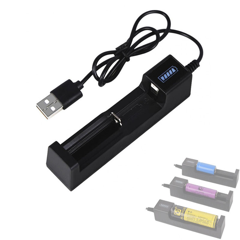 Універсальний зарядний пристрій для 18650 CR123a USB