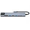 USB хаб TypeC 3.0 Silver 8 портів, Ethernet – 100 Mbps, фото 3