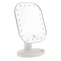 Настольное косметическое 20Led зеркало для макияжа с подсветкой Cosmetie Mirror MA-16 Jw