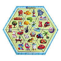 Деревянный пазл-головоломка "Ассорти" Ubumblebees (ПСФ125) PSF125, 24 детали, Land of Toys