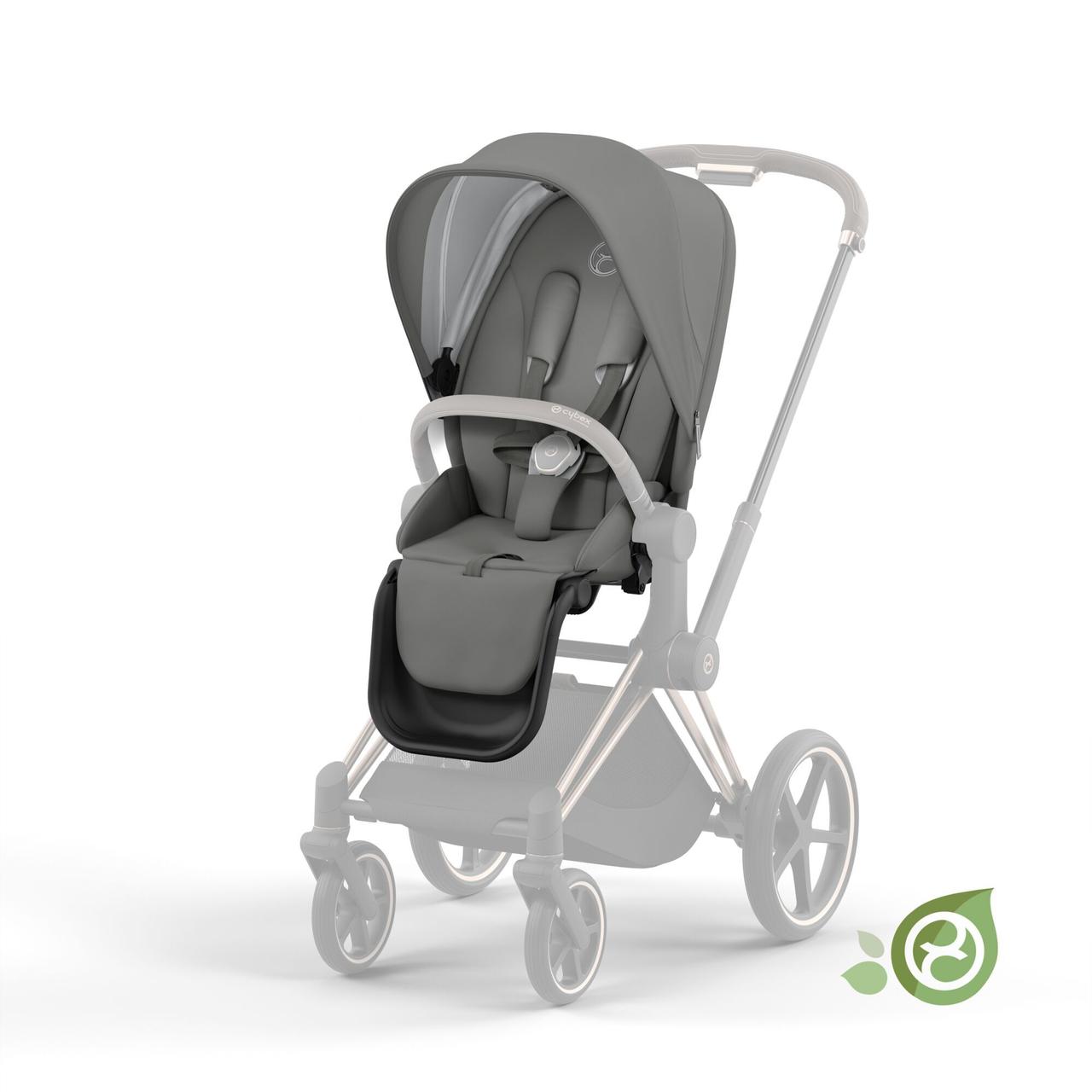 Cybex — Комплект тканини для прогулянкового блока Priam 4.0 Conscious Collection — Pearl Grey