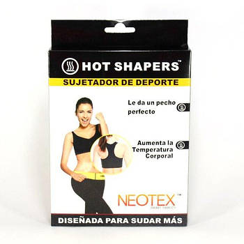 Спортивний топ для схуднення з ефектом сауни Hot shapers розмір L Чорно-синій (KG-6796)