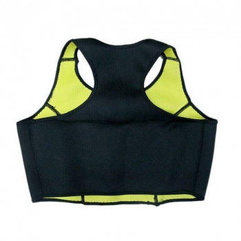 Спортивний топ для схуднення з ефектом сауни Hot shapers W-59 розмір XXXL Чорно-жовтий (KG-5980)