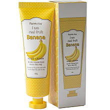 Крем для рук FarmStay I Am Real Fruit Banana Hand Cream з екстрактом банана, 100 мл