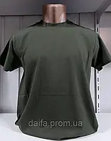 Мужская котоновая футболка хаки ПОЛУБАТАЛ H150-66 пр-во Турция.
