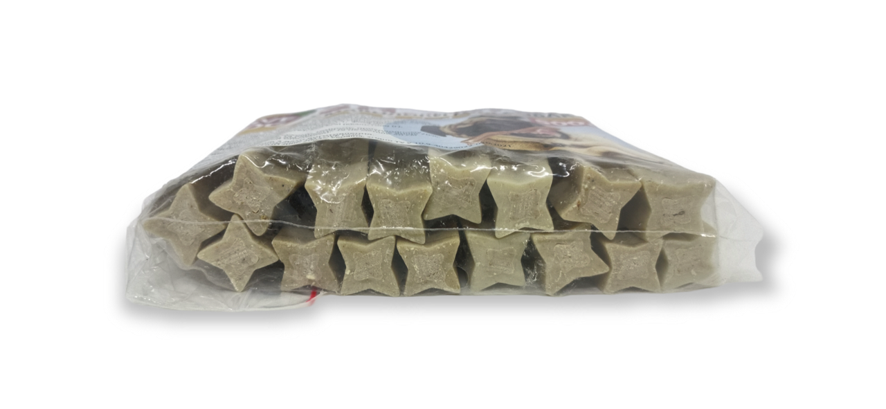 Ласощі для собак Ромбік з яловичиною та кроликом 12см TM LOVE DOG (ціна за 1 штуку), фото 1